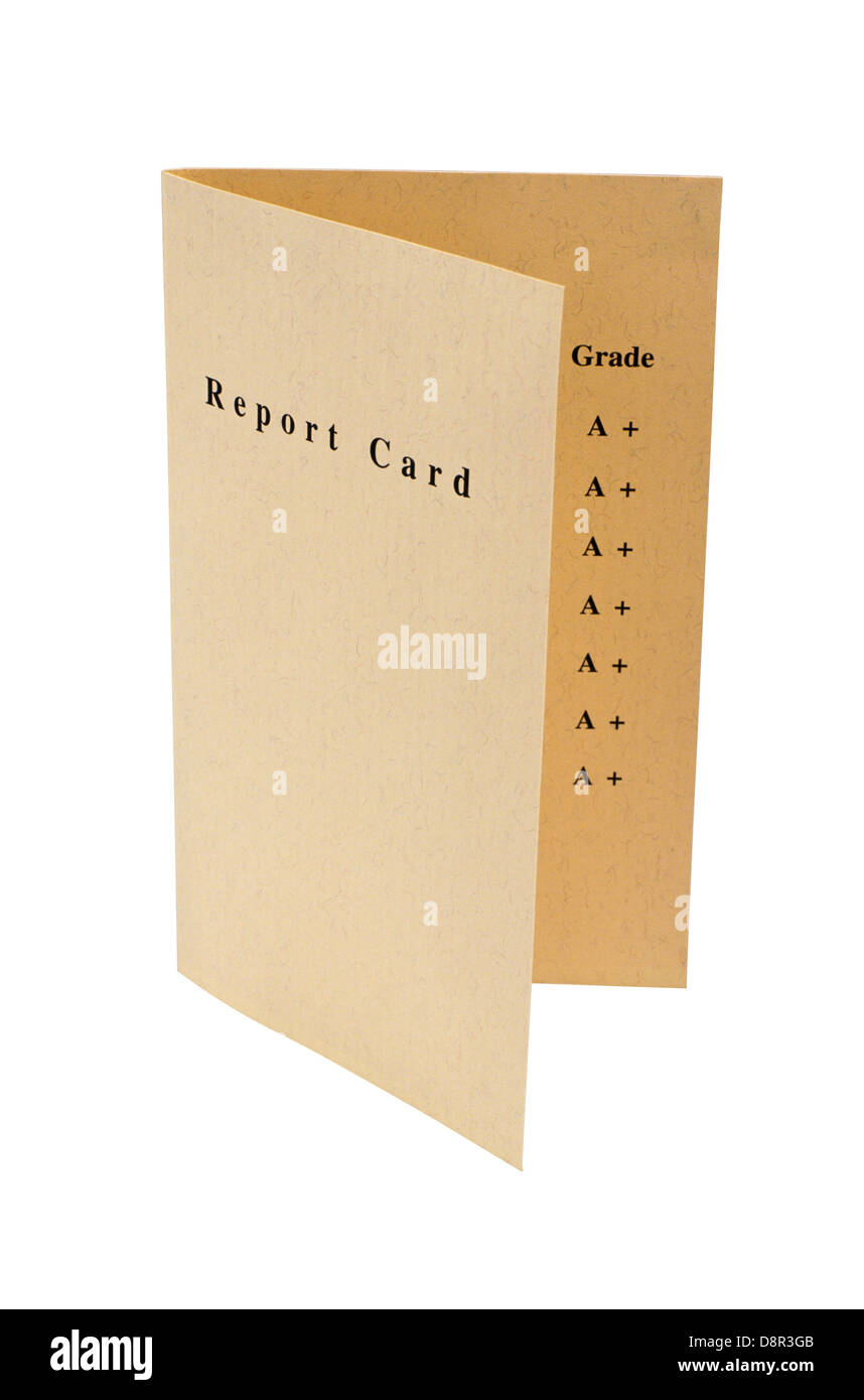 Report Card Stock Photo