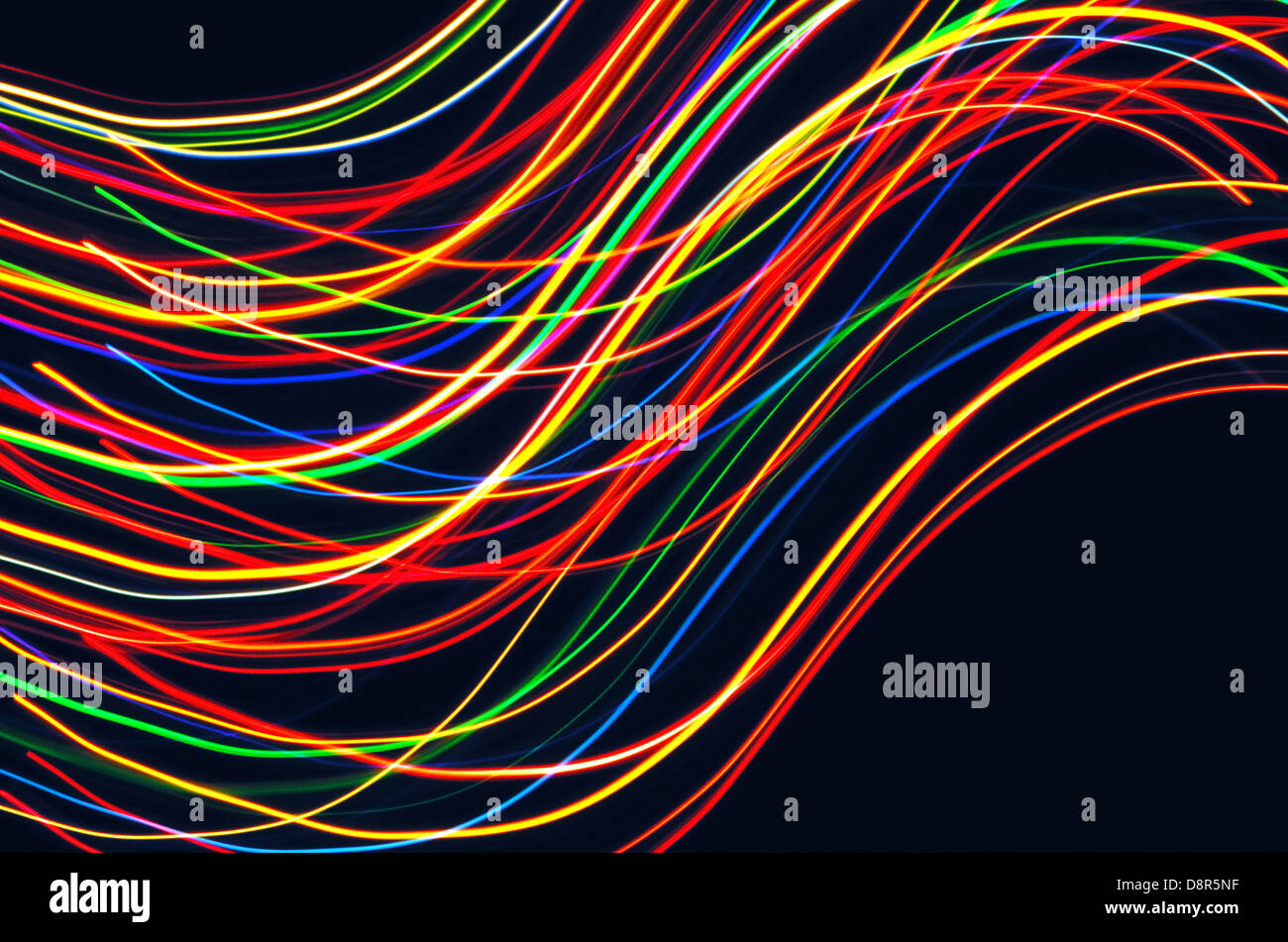 Red curve of light trails hi-res stock photography and images - Alamy