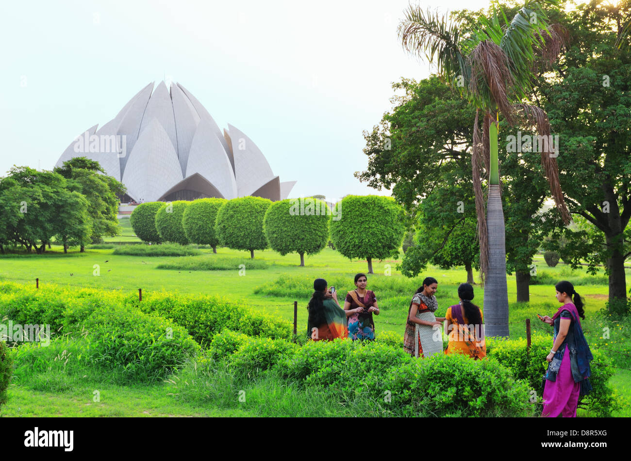 Lotus Temple, New Delhi, India Stock Photo - Alamy