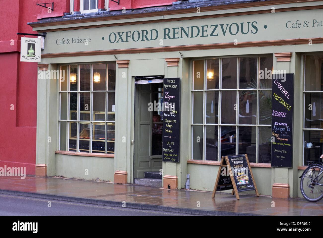 Oxford Rendezvous Café & Patisserie at Oxford, Oxfordshire UK in May Stock Photo