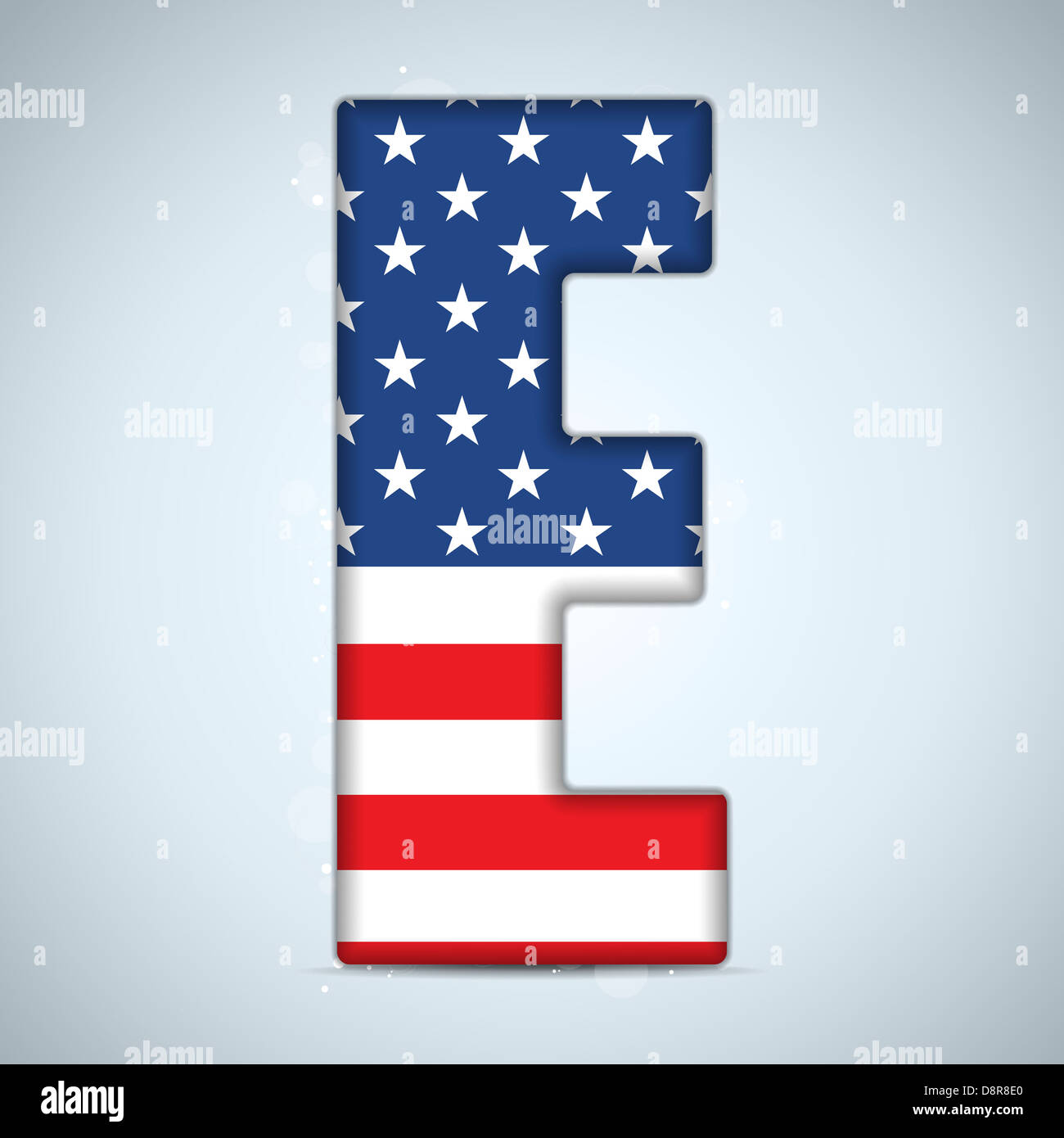 Vector - USA Independence Day Alphabet Letters Stock Photo - Alamy