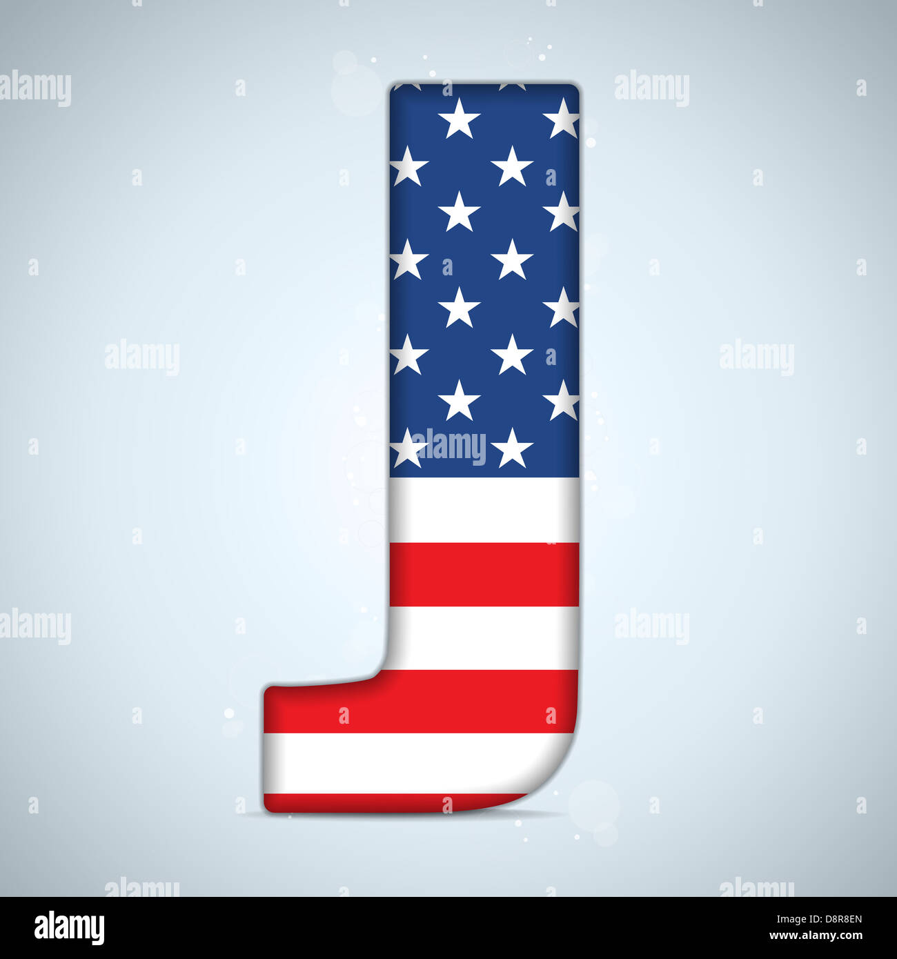 Vector - USA Independence Day Alphabet Letters Stock Photo - Alamy