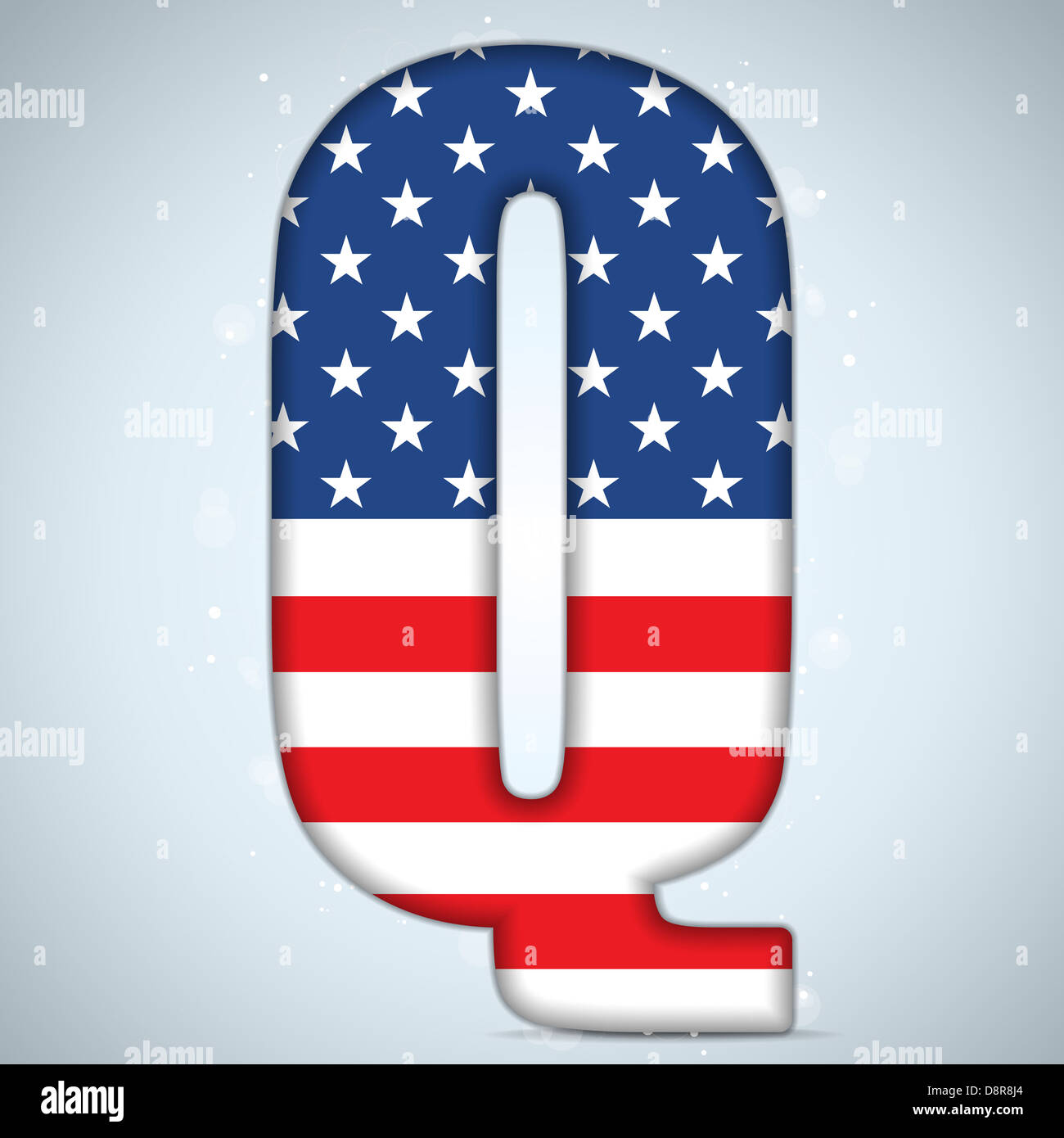 Vector - USA Independence Day Alphabet Letters Stock Photo - Alamy