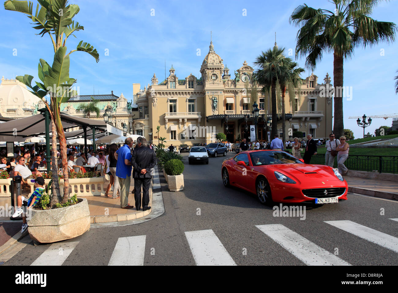 The Place du Casino, Monaco, Principality of Monaco Stock Photo
