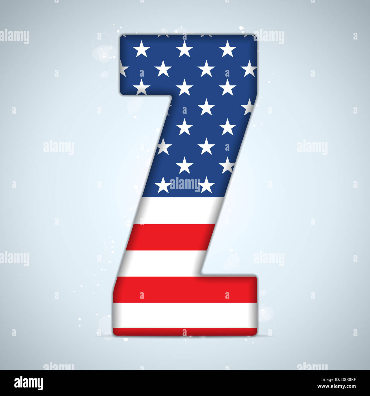 Vector - USA Independence Day Alphabet Letters Stock Photo - Alamy