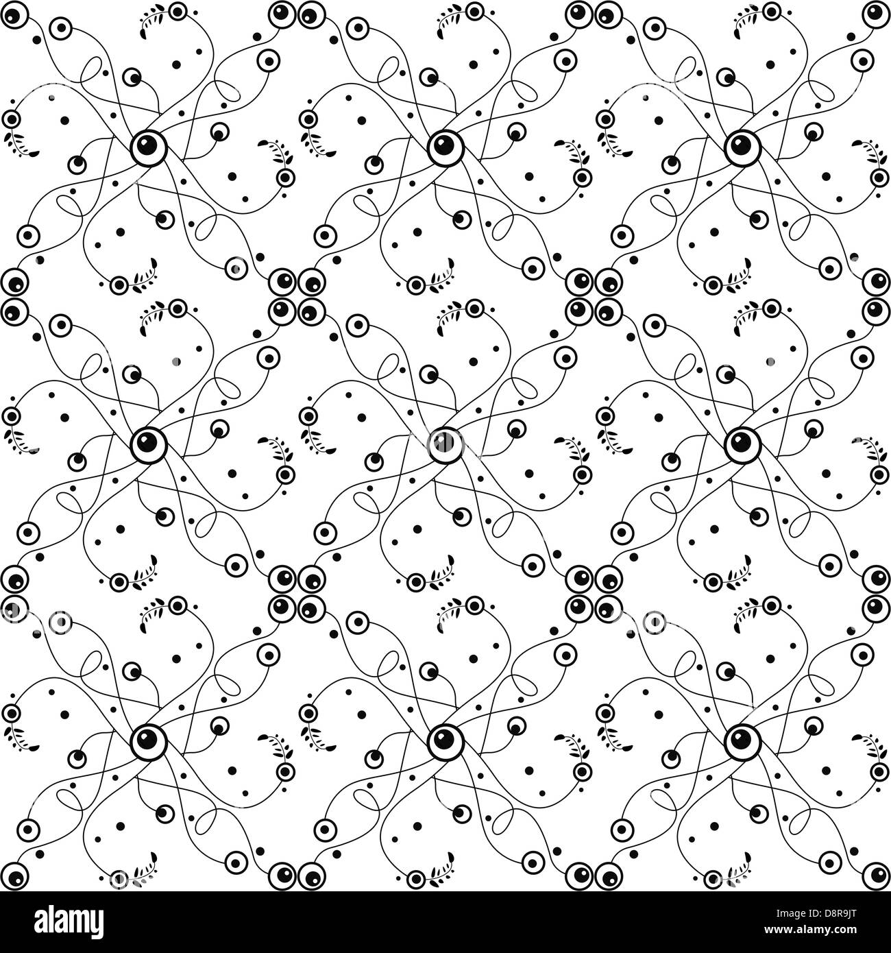 Background of seamless bubble dots pattern Stock Photo - Alamy