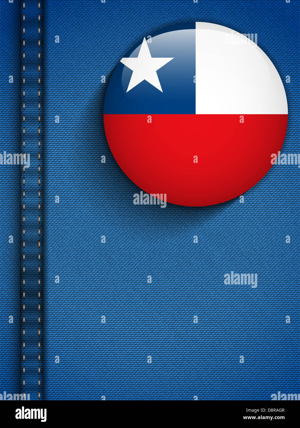 Vector Chile Flag Button in Jeans Pocket Stock Photo Alamy