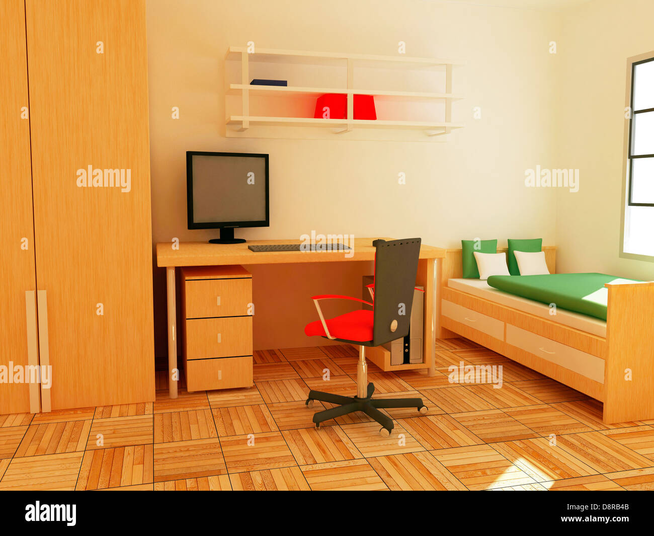 Interior of a sleeping room Stock Photo Alamy