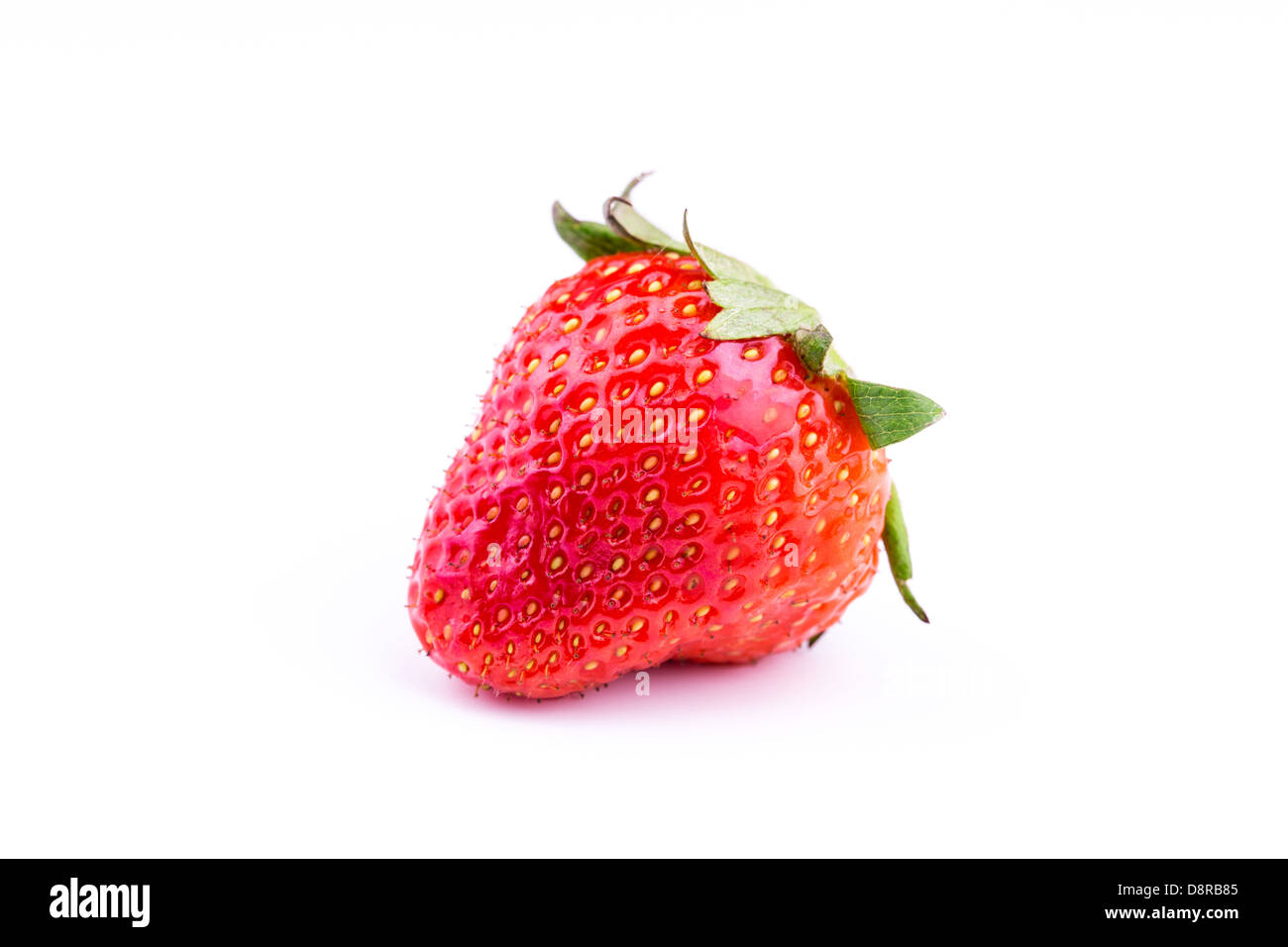 Fresh strawberry isolated on white background. Studio macro Stock Photo ...