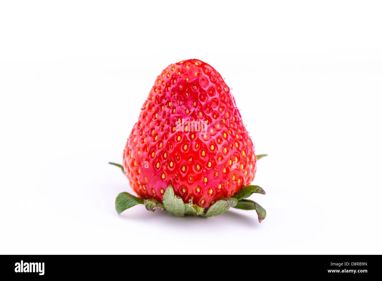 Fresh strawberry isolated on white background. Studio macro Stock Photo ...