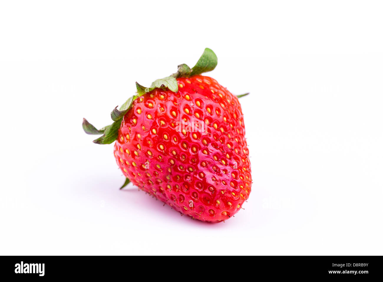 Fresh strawberry isolated on white background. Studio macro Stock Photo ...