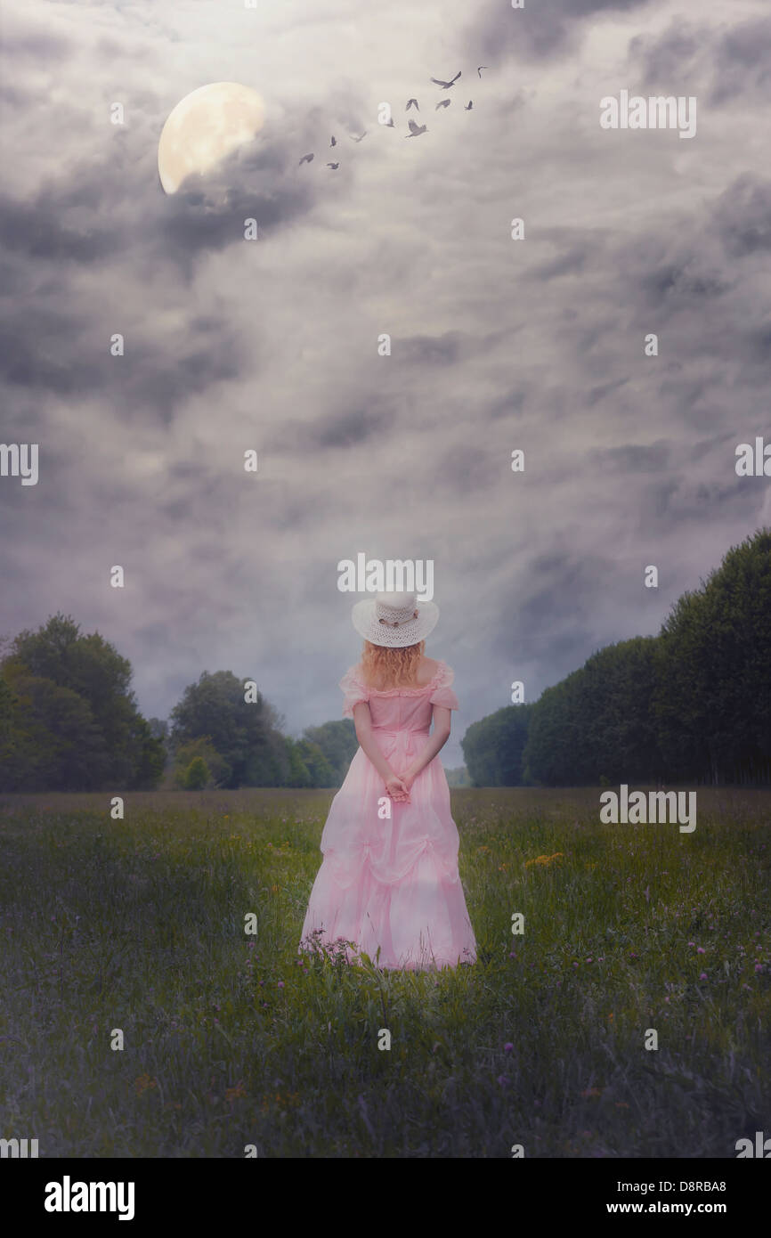 Girl in pink skirt hi-res stock photography and images - Alamy