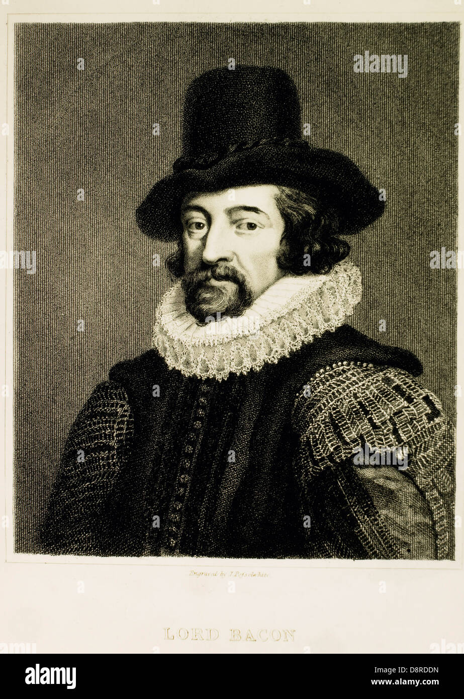Sir Francis Bacon (1561-1626), English Philosopher and Statesman, Portrait Stock Photo