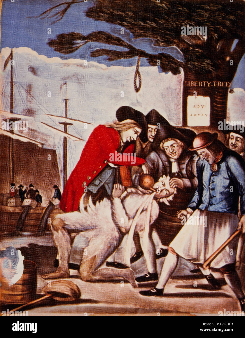 The Bostonians Paying the Excise-man, or Tarring and Feathering, 1774