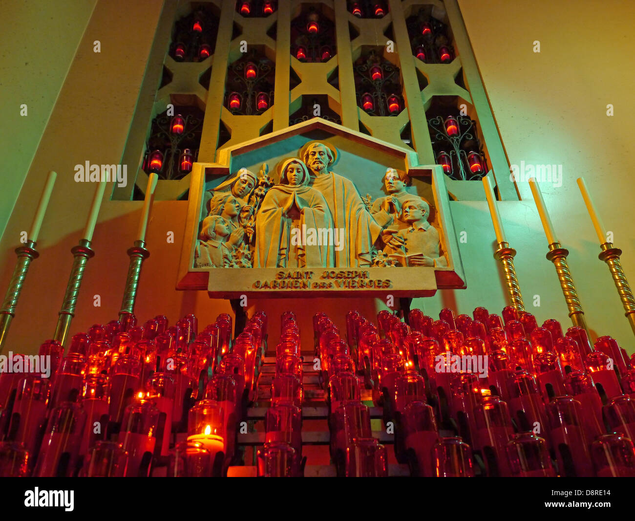 St. Joseph's Oratory Basilica Montreal votive candles Stock Photo Alamy