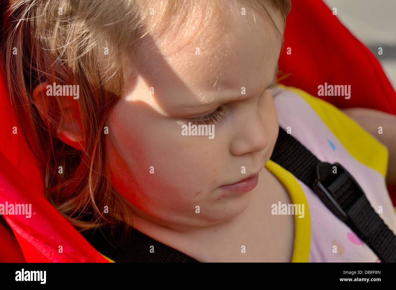 Portrait of little girl at playground close Stock Photo - Alamy
