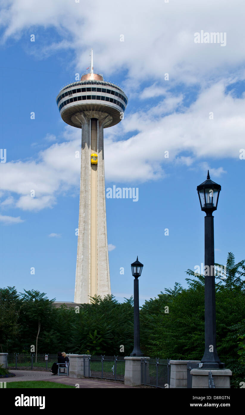 Skylon Observation Tower in Niagara Falls Canada Stock Photo