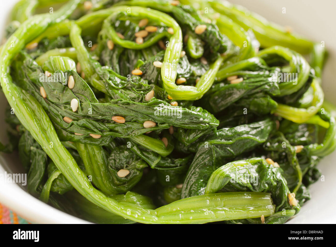 Korean seasoned spinach Stock Photo
