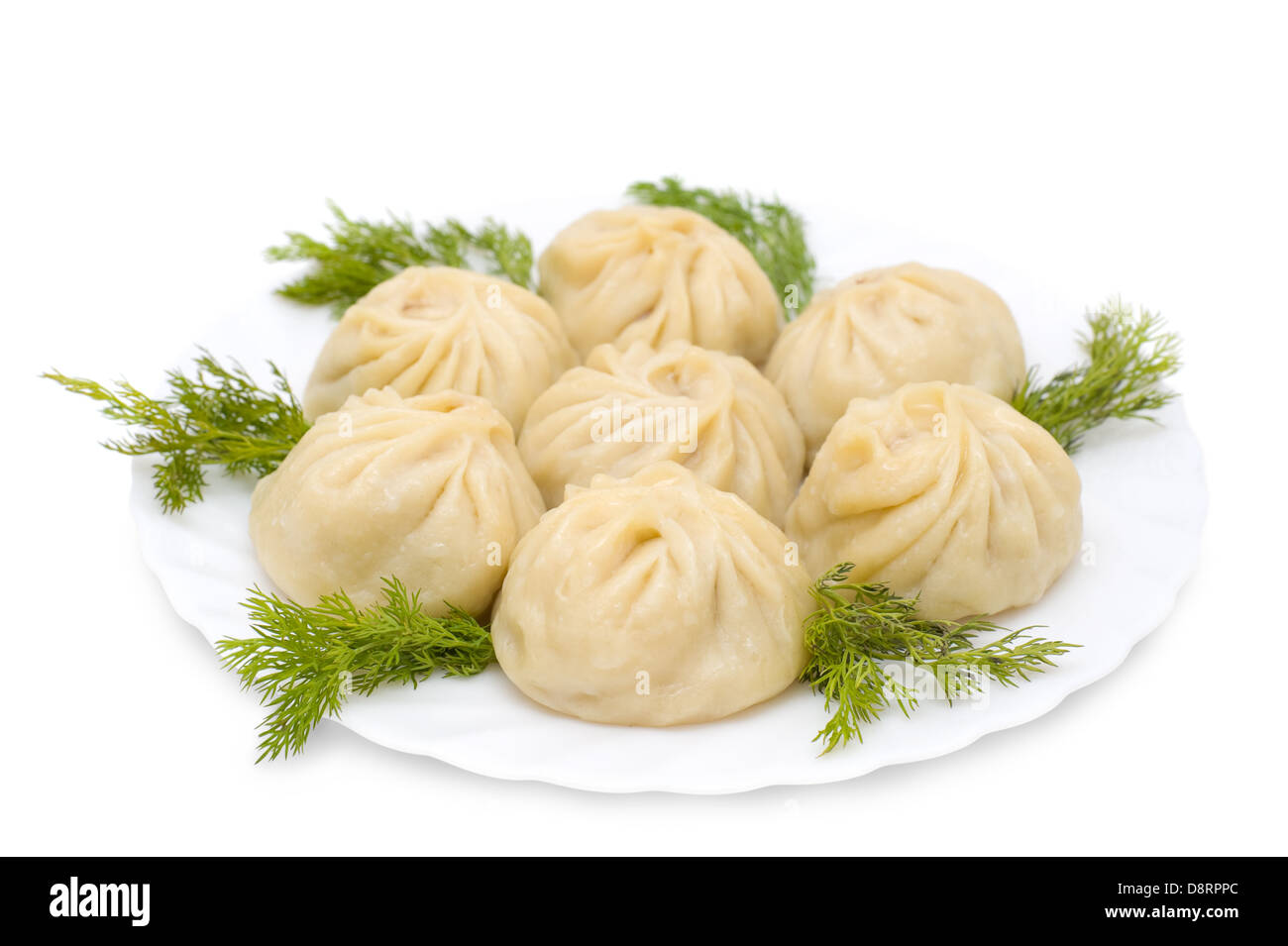 national Buryat (Mongolian) food Stock Photo