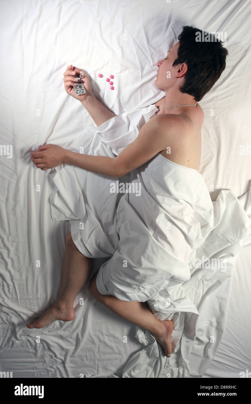 Overdose Position studio setup depicting an overdose senario Stock Photo - Alamy