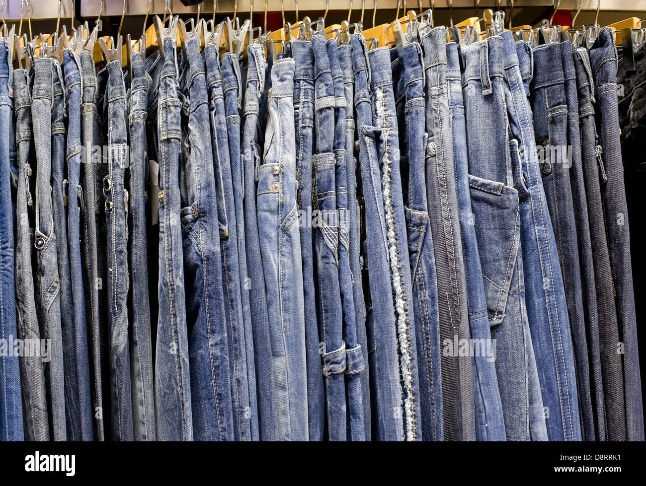 jeans line Stock Photo