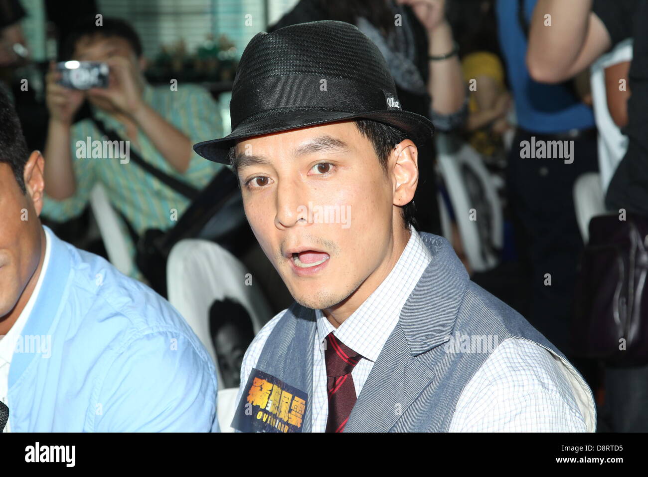 Daniel Wu at opening ceremony of movie Overheard 3 in Hong Kong, China on Monday June 03, 2013. Stock Photo