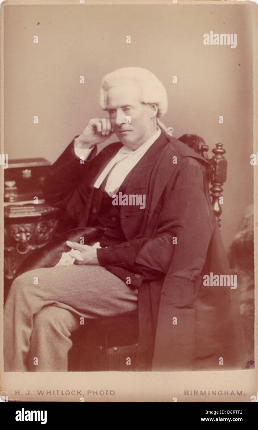 Photograph of unidentified British judge Stock Photo