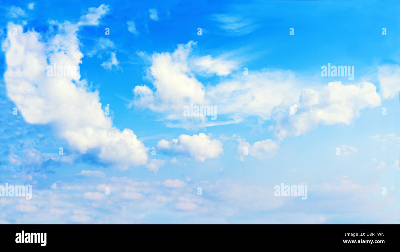 Beautiful view of blue sky and clouds Stock Photo - Alamy