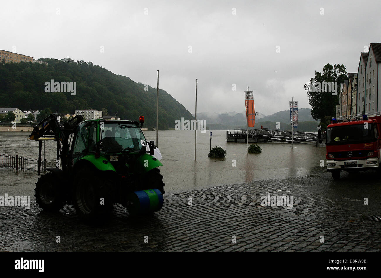 Passau, weather, floods, flooding, river (CTK Photo/Marketa Hofmanova