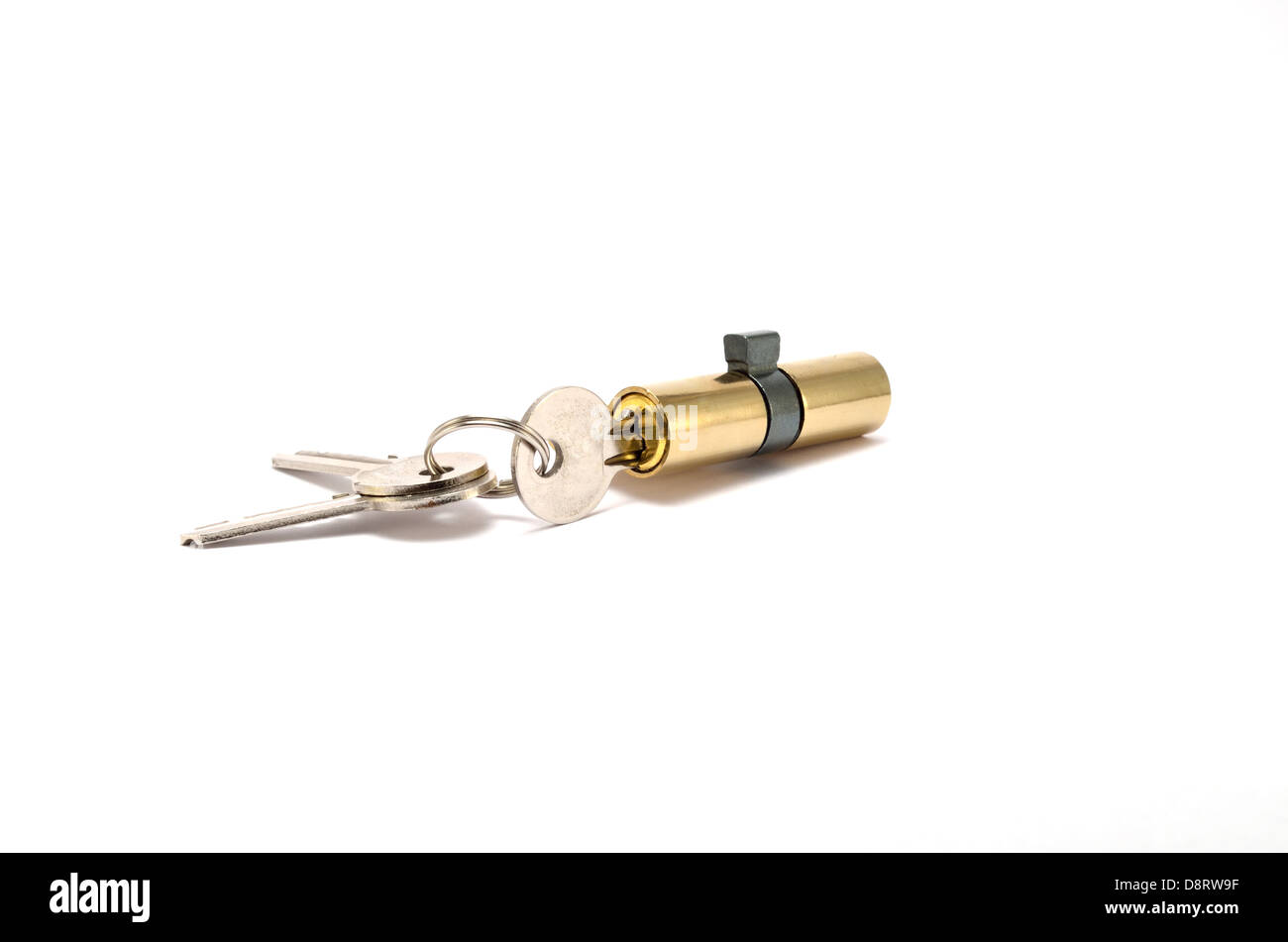 lock and keys lie on a white background Stock Photo - Alamy
