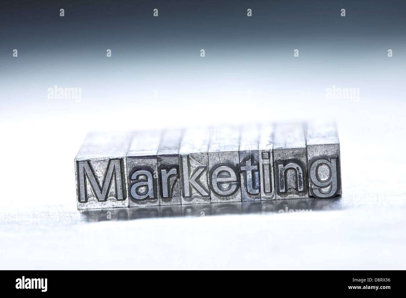 Marketing title word Letterpress Concepts Stock Photo