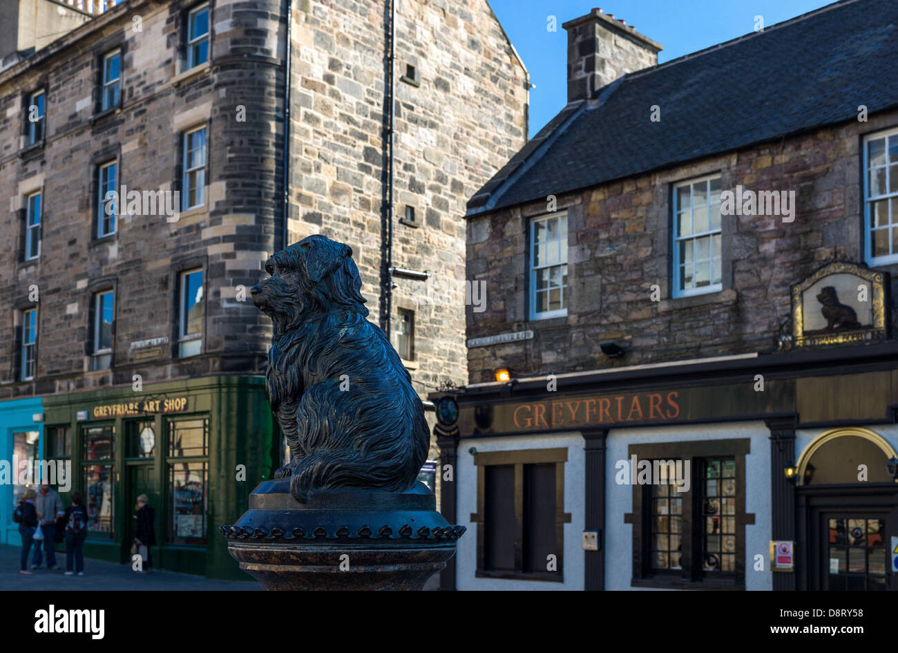 Great Britain, Scotland, Edinburgh, the famous Bobby dog in Candelmaker