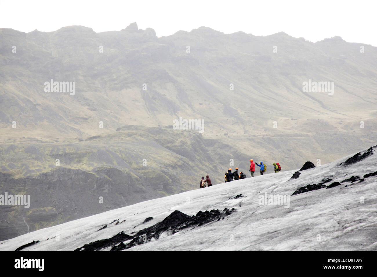 Solheimajökull glacier, Iceland Stock Photo