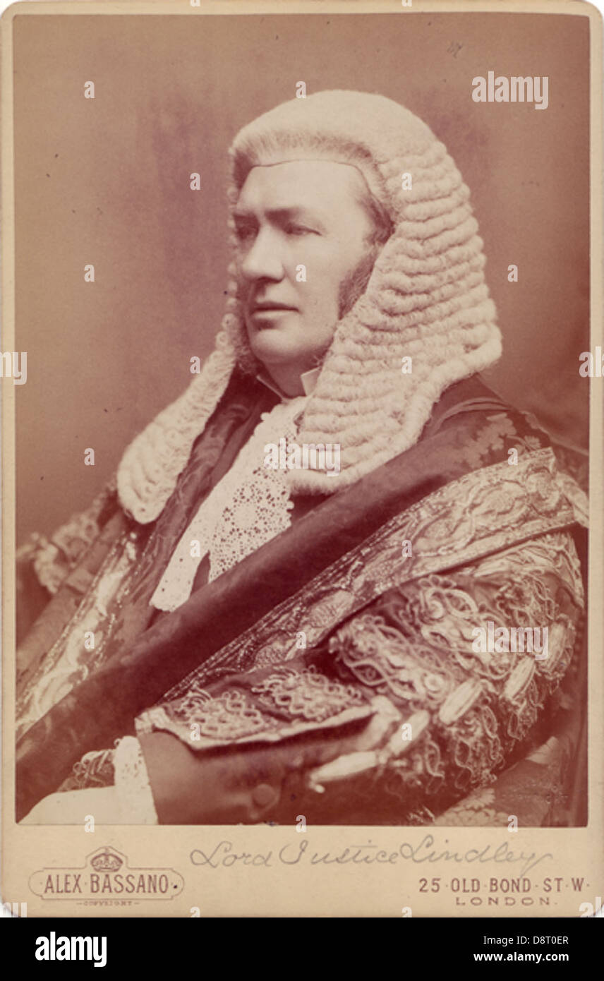 Photograph of Lord Justice Lindley Stock Photo Alamy