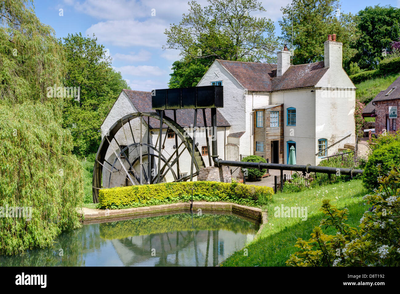 Daniels Mill, Bridgnorth Shropshire - Largest Waterwheel Corn Mill in Englando Stock Photo