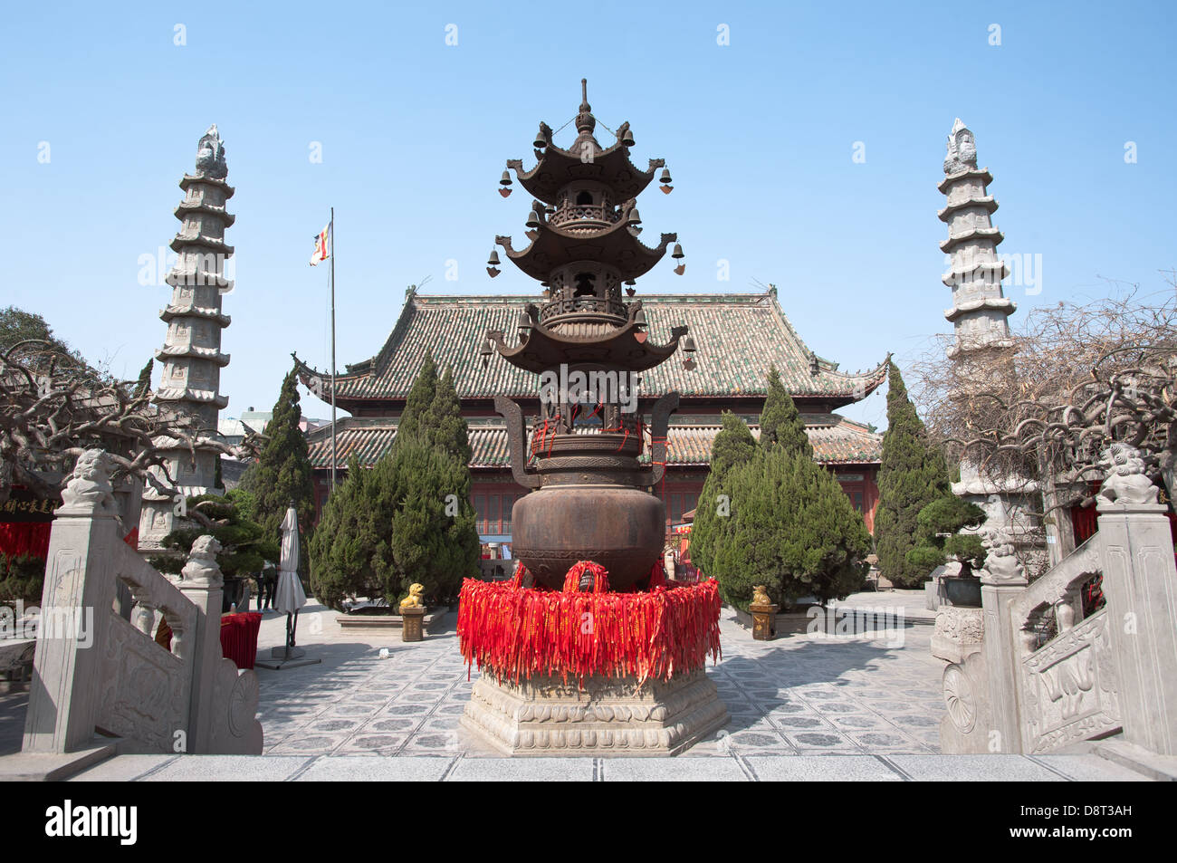 Temple of the Chief Minister, Kaifeng, China Stock Photo