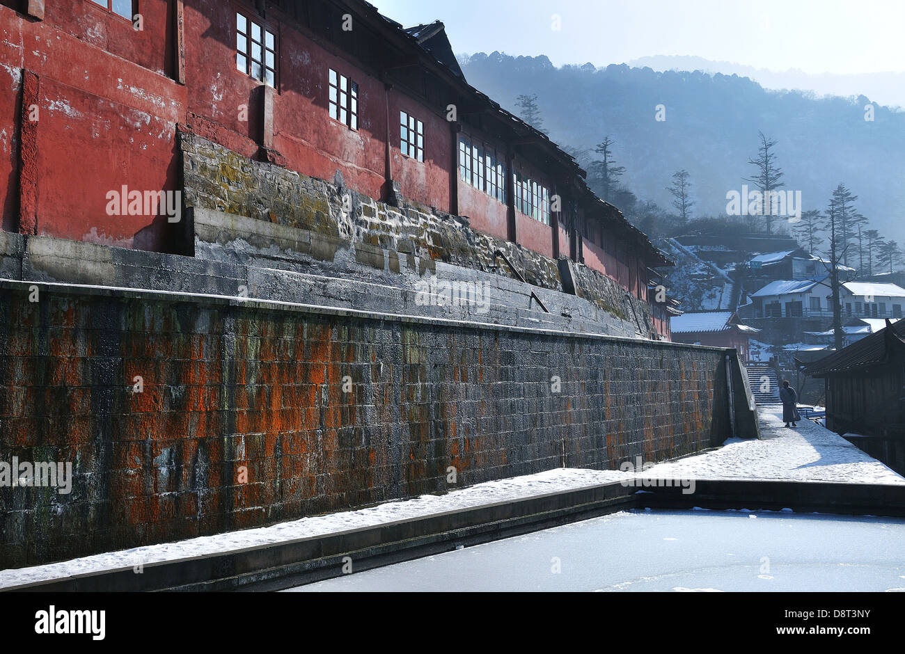 Elephant Bathing Pool Monastery, Mount Emei, Sichuan, China Stock Photo ...