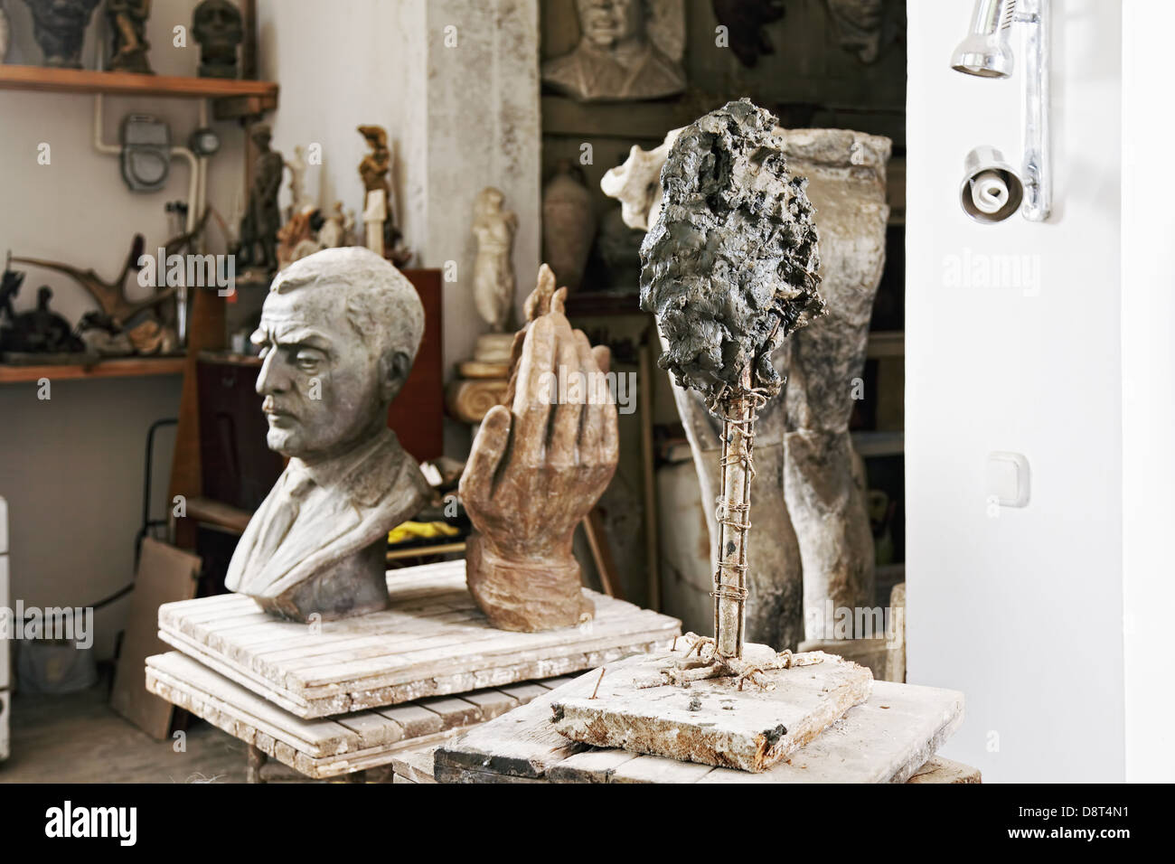 Sculptures in studio Stock Photo Alamy