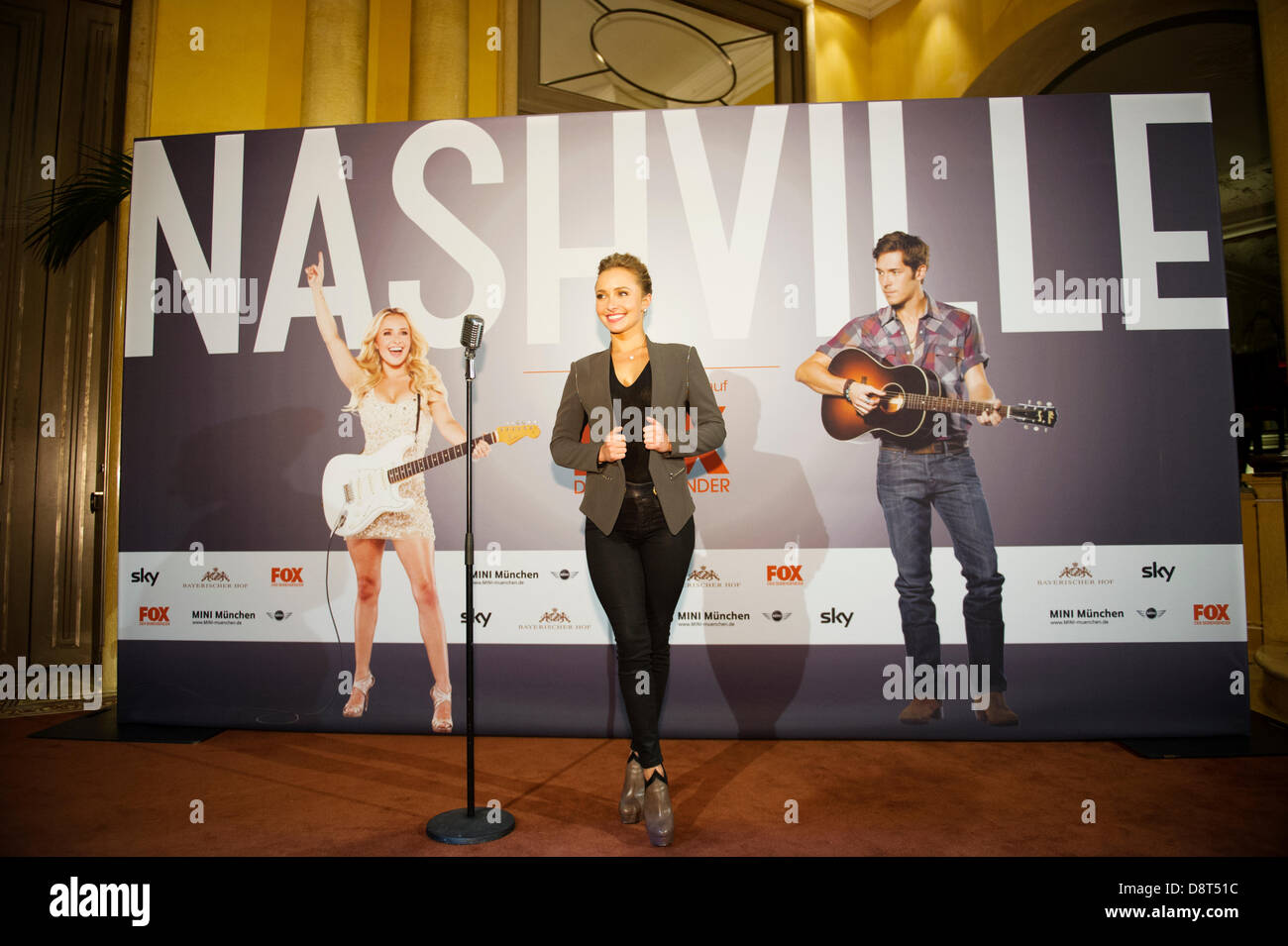 Munich, Germany. 3rd June 2013. US actress Hayden Panettiere presents the Golden Globe awarded series 'Nashville' at the Bayerischer Hof in Munich, Germany, 3 June 2013. The show will run on Germany tv station FOX on 9 August 2013. Photo: Inga Kjer/dpa/Alamy Live News Stock Photo