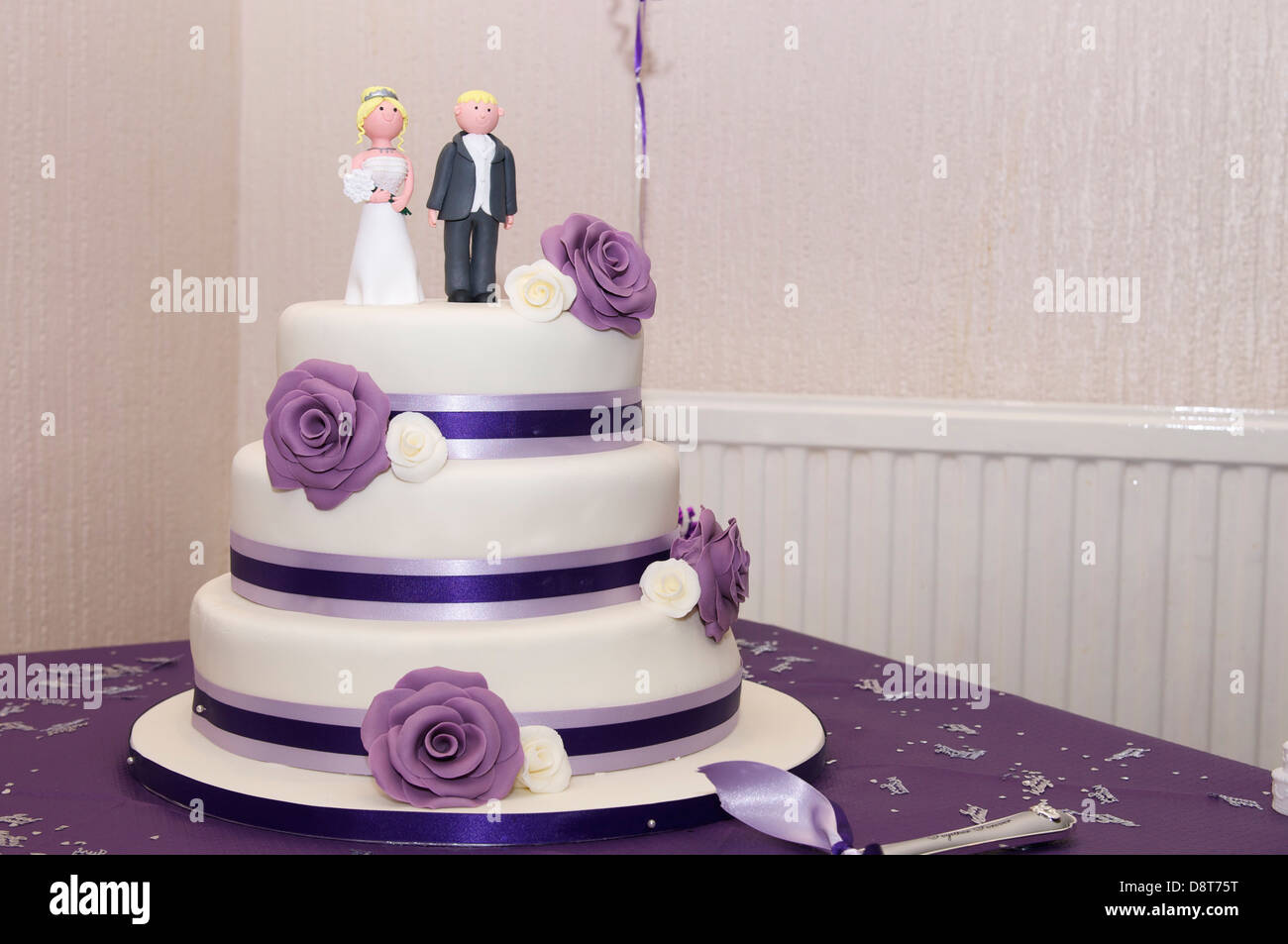 3 Tier Wedding Cake with Cupcake Tower - Bakealous