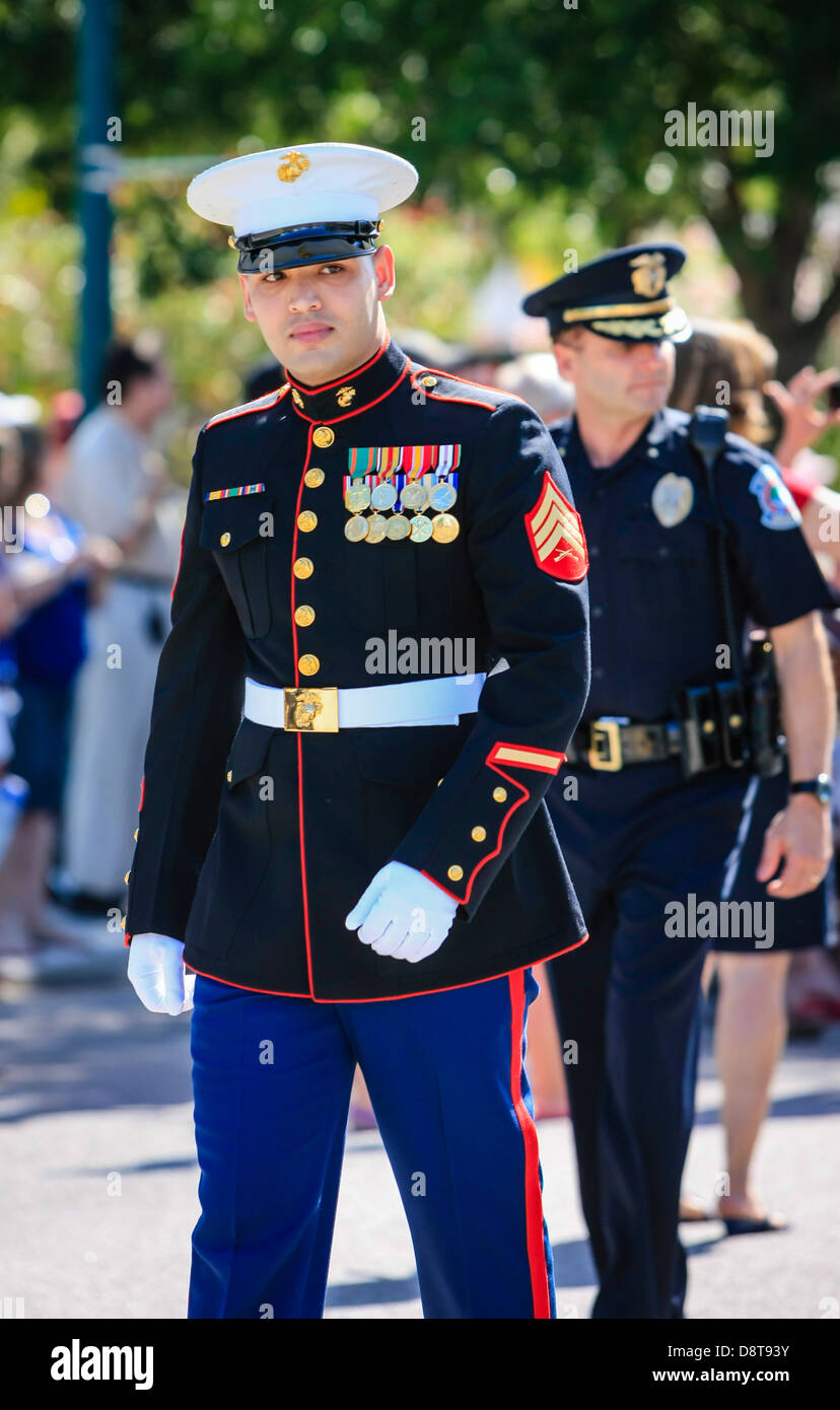 Memorial Day Parade in downtown Sarasota Florida Stock Photo Alamy