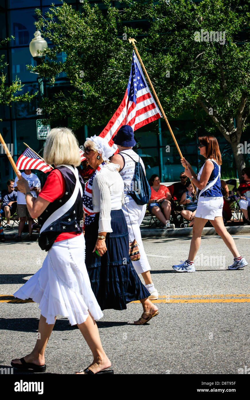 Memorial Day Parade in downtown Sarasota Florida Stock Photo Alamy
