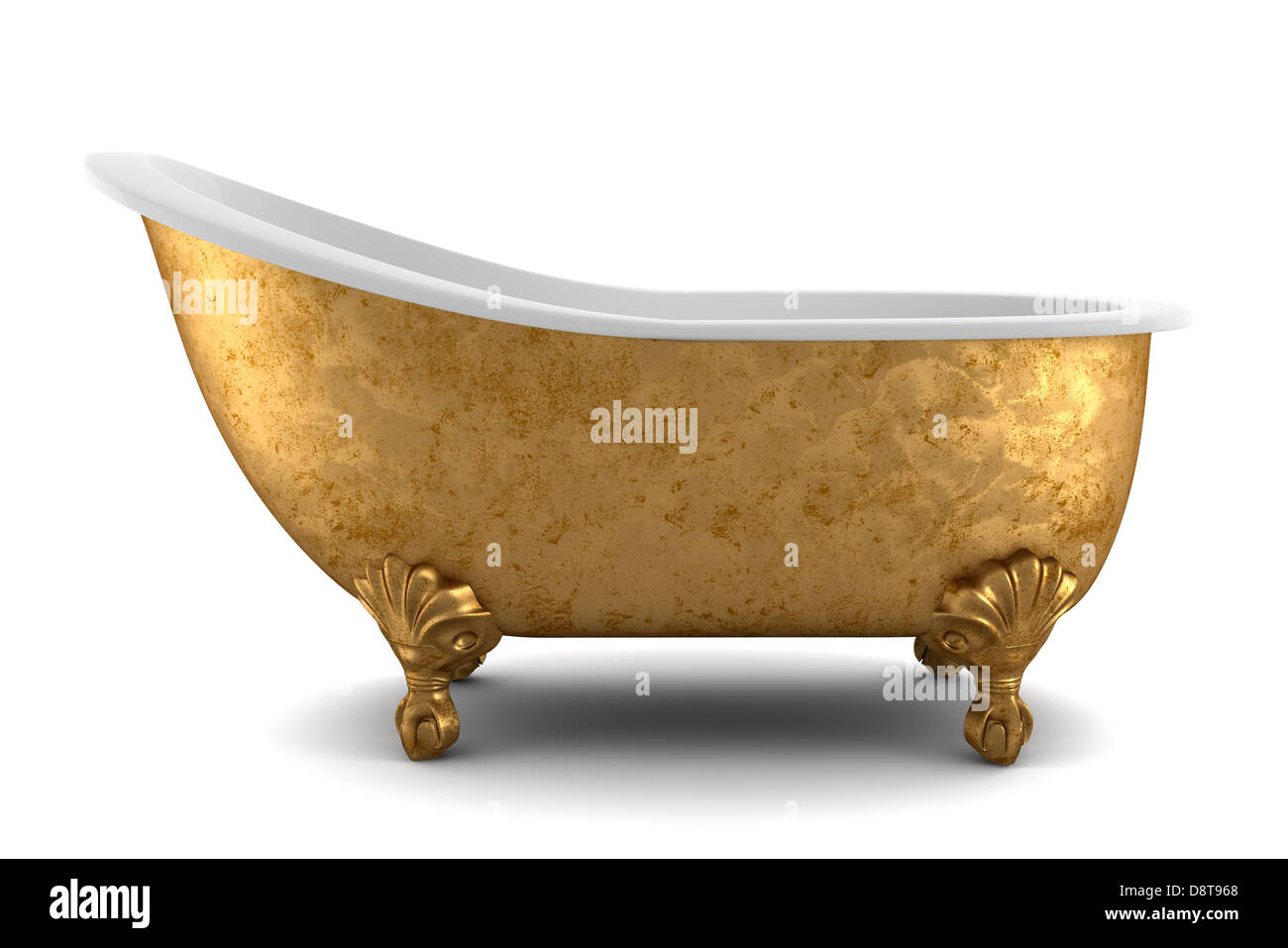 classic bathtub isolated on white background Stock Photo