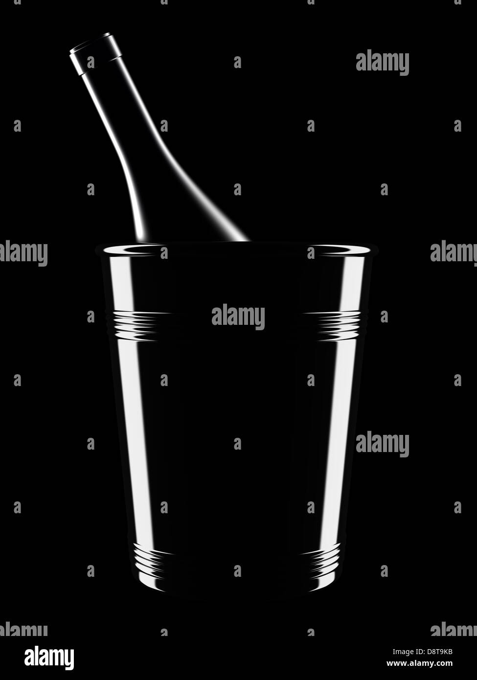 Ice bucket Black and White Stock Photos & Images - Alamy