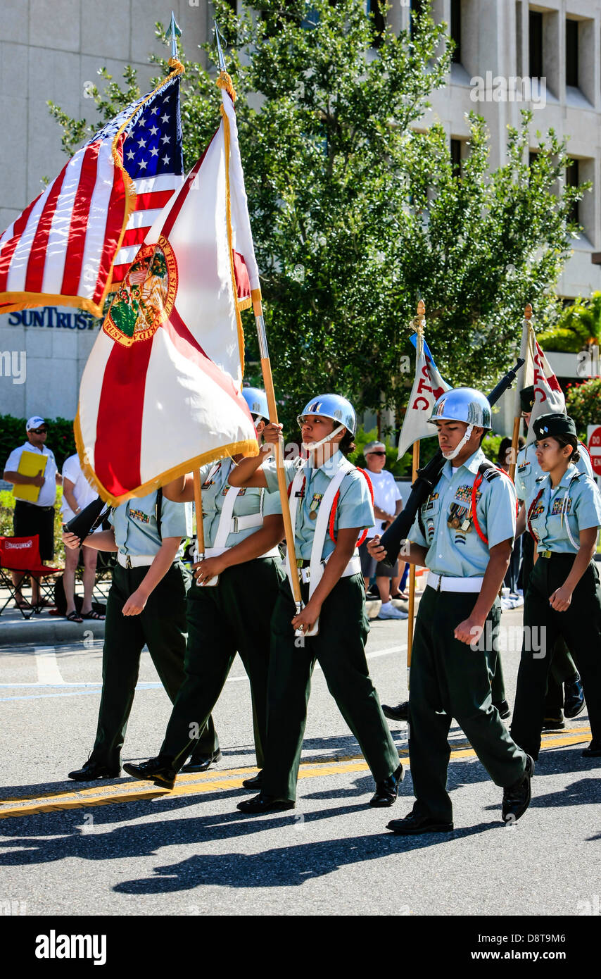 Memorial Day Parade in downtown Sarasota Florida Stock Photo Alamy