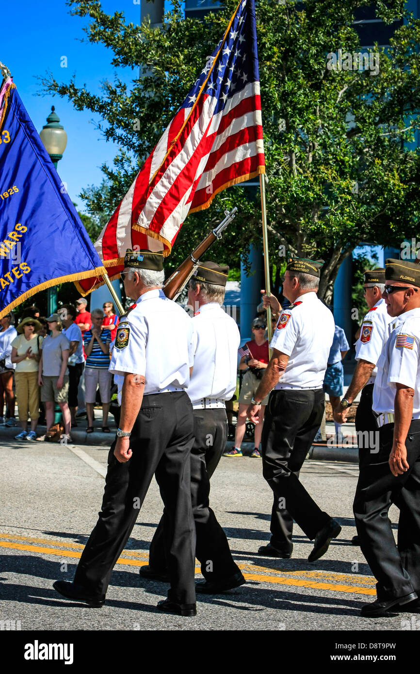 Memorial Day Parade in downtown Sarasota Florida Stock Photo Alamy