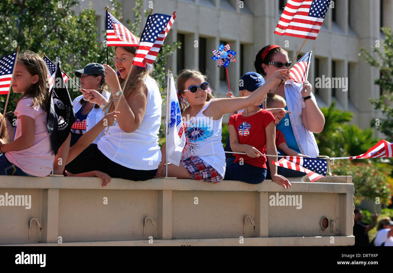 Memorial Day Parade in downtown Sarasota Florida Stock Photo Alamy
