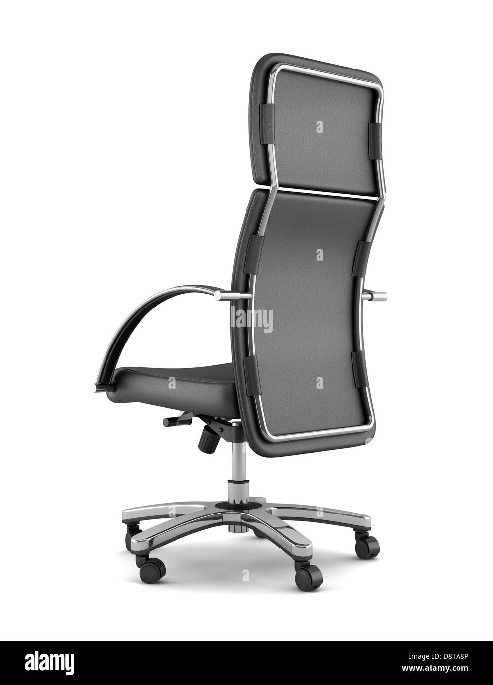 modern black office chair isolated on white Stock Photo - Alamy