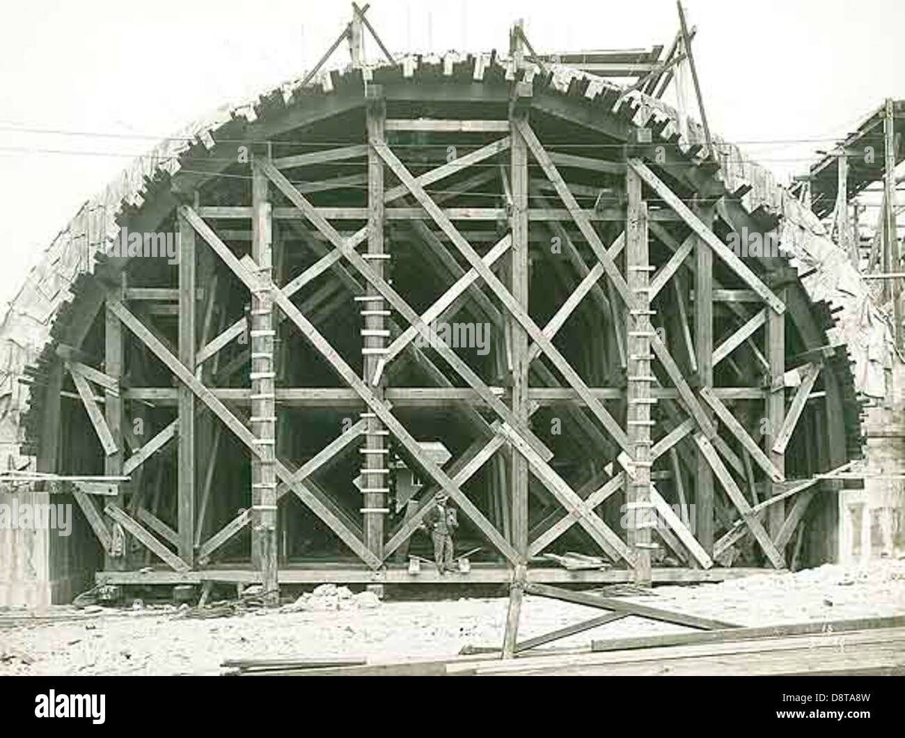 Временные конструкции. Арочные мосты опалубка. Falsework. Постройка на Буне. Mobile Formwork for Brick Cylindrical Arch.