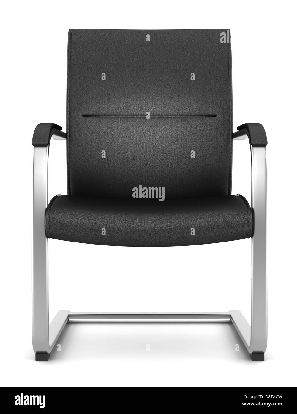 modern black leather chair isolated on white Stock Photo Alamy